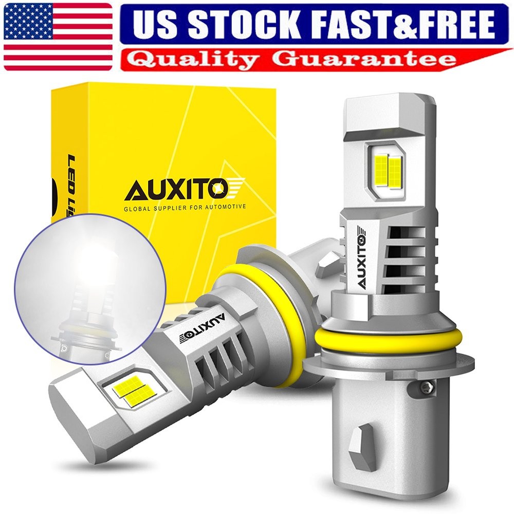 AUXITO 6500K White 9007 HB5 LED Headlight Super Bright High Low Beam CANBUS 2PCS