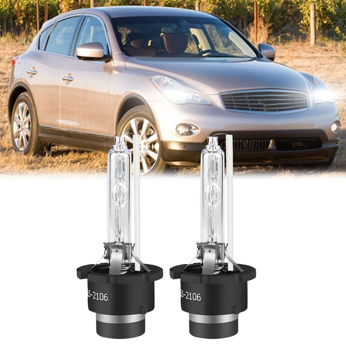 D2S For INFINITI EX35 2008-2012 HID Headlight Bulb Replace HID Xenon Super White