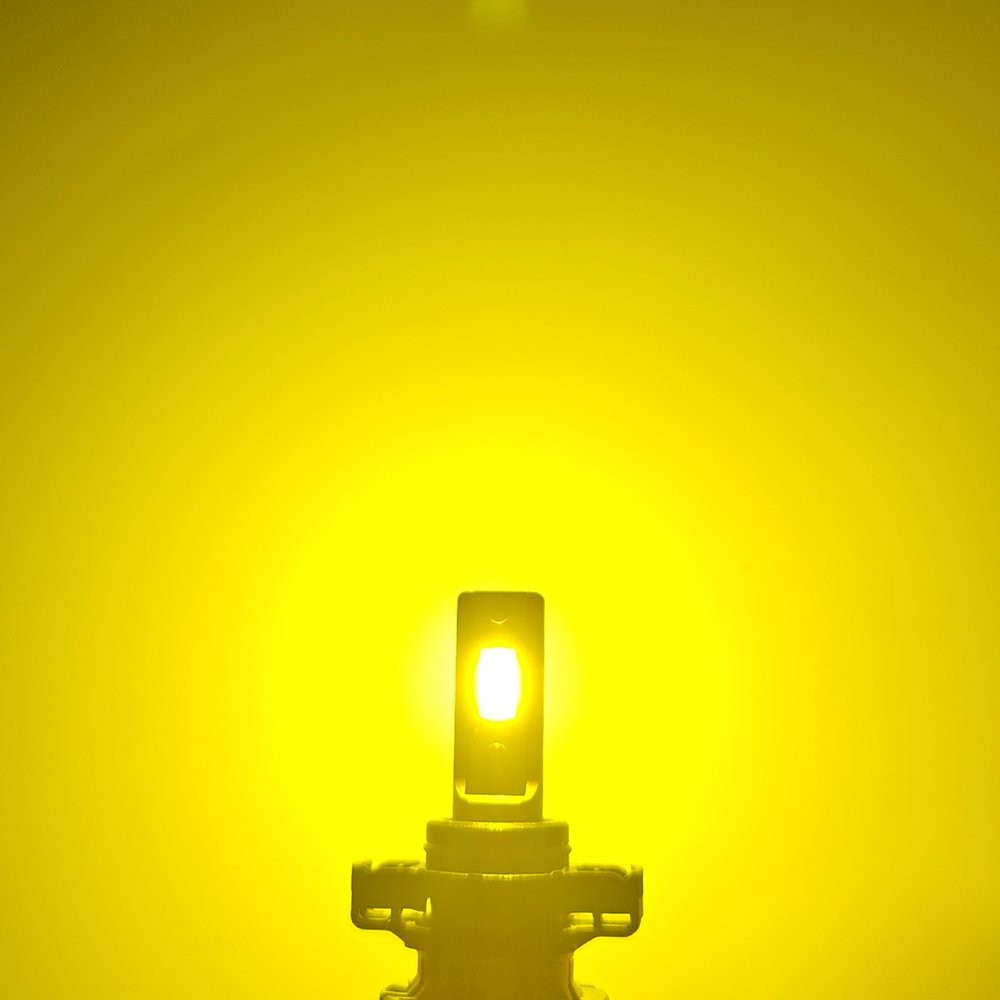2X AUXITO Lamp LED H16 5202 Fog Light Bulbs DRL Super Bright 6000LM Amber Yellow