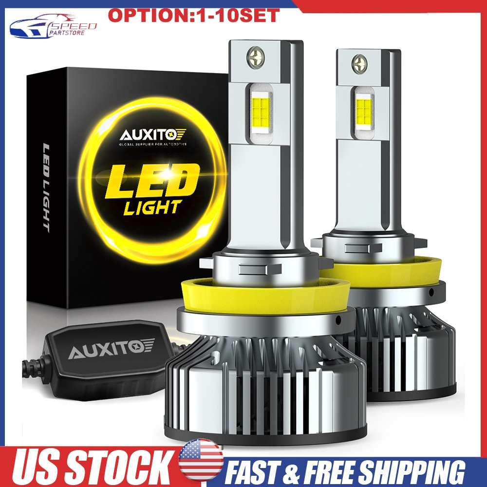 H11 H9 H8 LED Headlight Bulbs Conversion Kit 100W Bright Low Beam 40000LM 2-20X