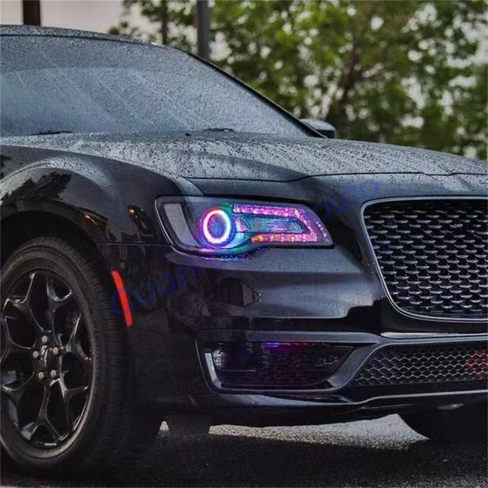 For 11-20 Chrysler 300 C S RGBW LED Headlight DRL Board Halo Ring Kit App