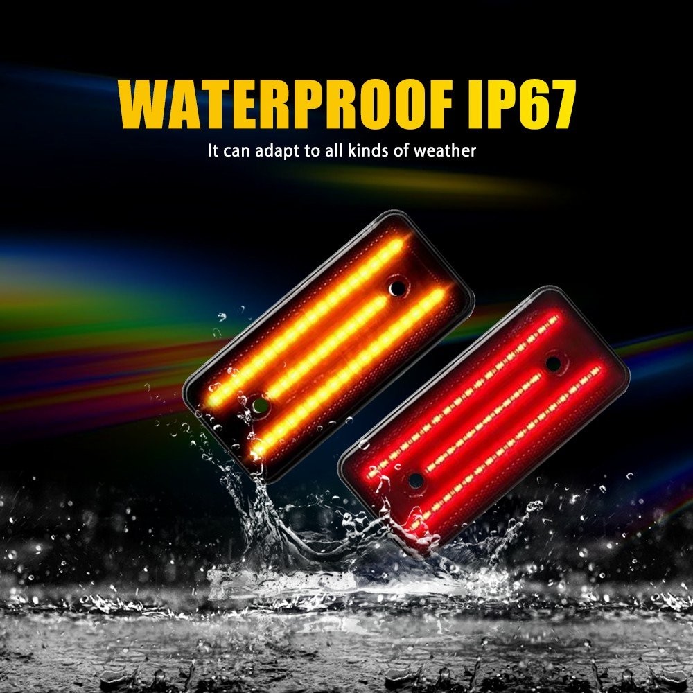 Rear Front LED Side Bumper Marker Set Light For 1999-2014 Mercedes-Benz G-Class
