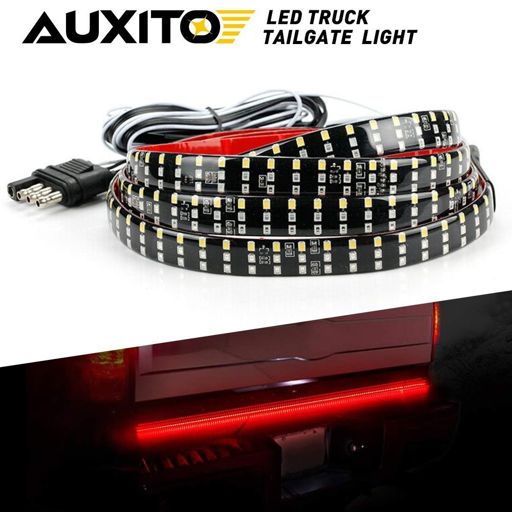 60″ 3-Row 432 LED Truck Tailgate Light Bar Strip Reverse Brake Signal Tail Lamp