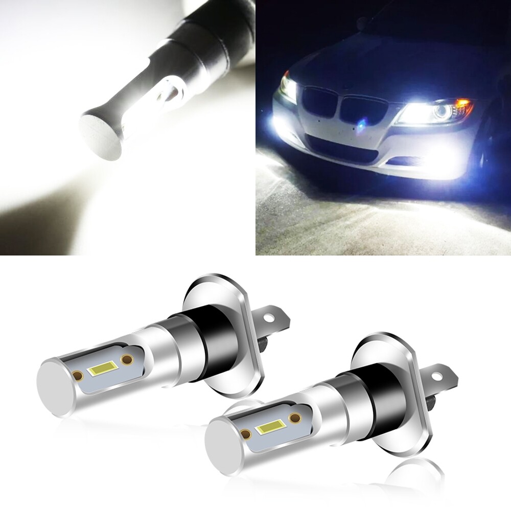 2PCS H1 6000K Super White 100W 8000LM LED Headlight Bulbs Kit Fog Driving Light