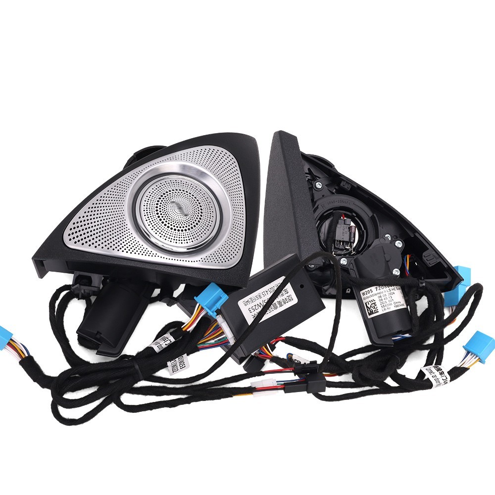 64 Colors 3D Rotating Speaker Tweeter For Mercedes-Benz C-Class W205 2019-2021