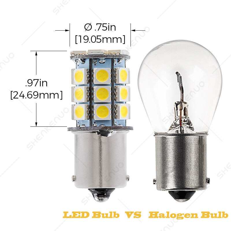 For BMW E36 E46 E90 E34 E39 E60 1156 BA15S LED Reverse Backup Light Bulbs 6000K