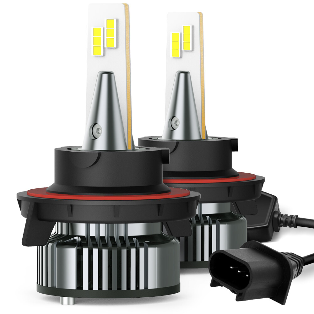 AUXITO H13 9008 LED Headlight Super Bright Bulbs Kit White Hi-Lo Beam 6000K 2/4x