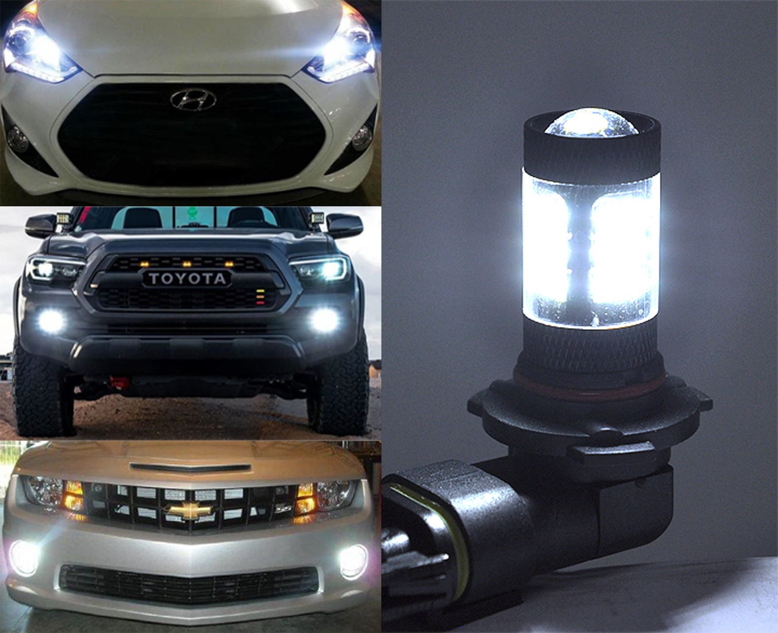 9006 HB4 Samsung LED 12V 57 SMD Canbus 6000K Super White Fog Light Bulbs H338