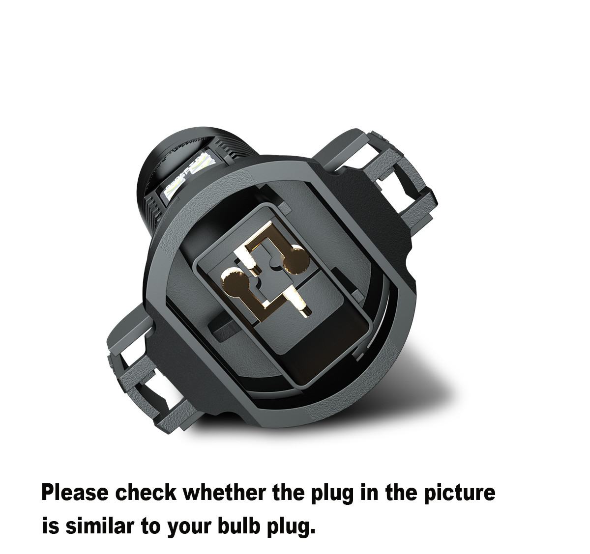 PSX24W 2504 LED Driving Fog Light 6000K Pure White Replace Lamp Super Bright
