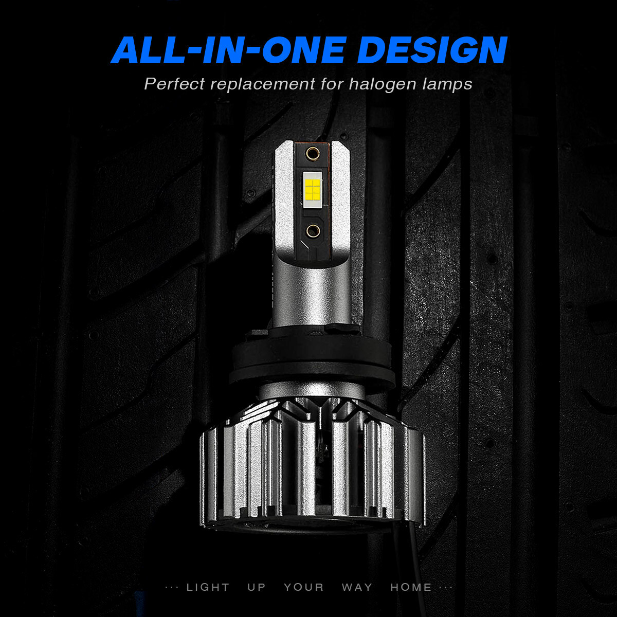 NOVSIGHT 9005 HB3/H11 H8 LED Headlight Bulbs High Low Beam 6500K 12000LM 9-32V
