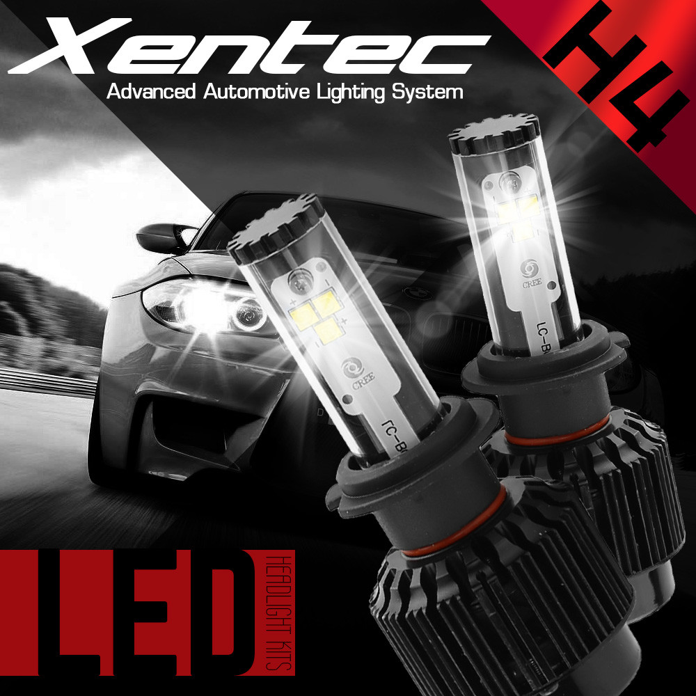 H4 9003 HB2 Cree LED Headlight Kit Hi/Low beams 488W 6000K Bulbs 48800lm HID Pai