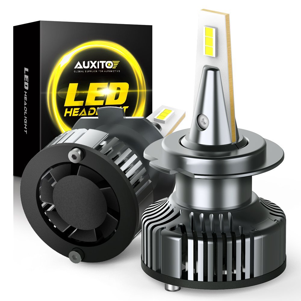 AUXITO H7 LED Headlight Lamps 360° View High Low Beam 16000LM 6500K Bulbs Canbus