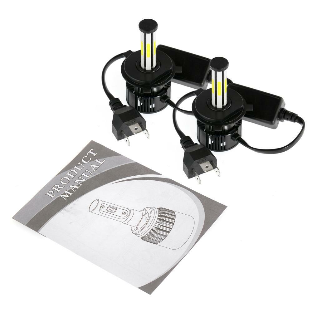 6-Sides H4 9003 420000LM 2800W LED Headlight Kit Hi-Lo Beam Bulbs 6000K White 2x