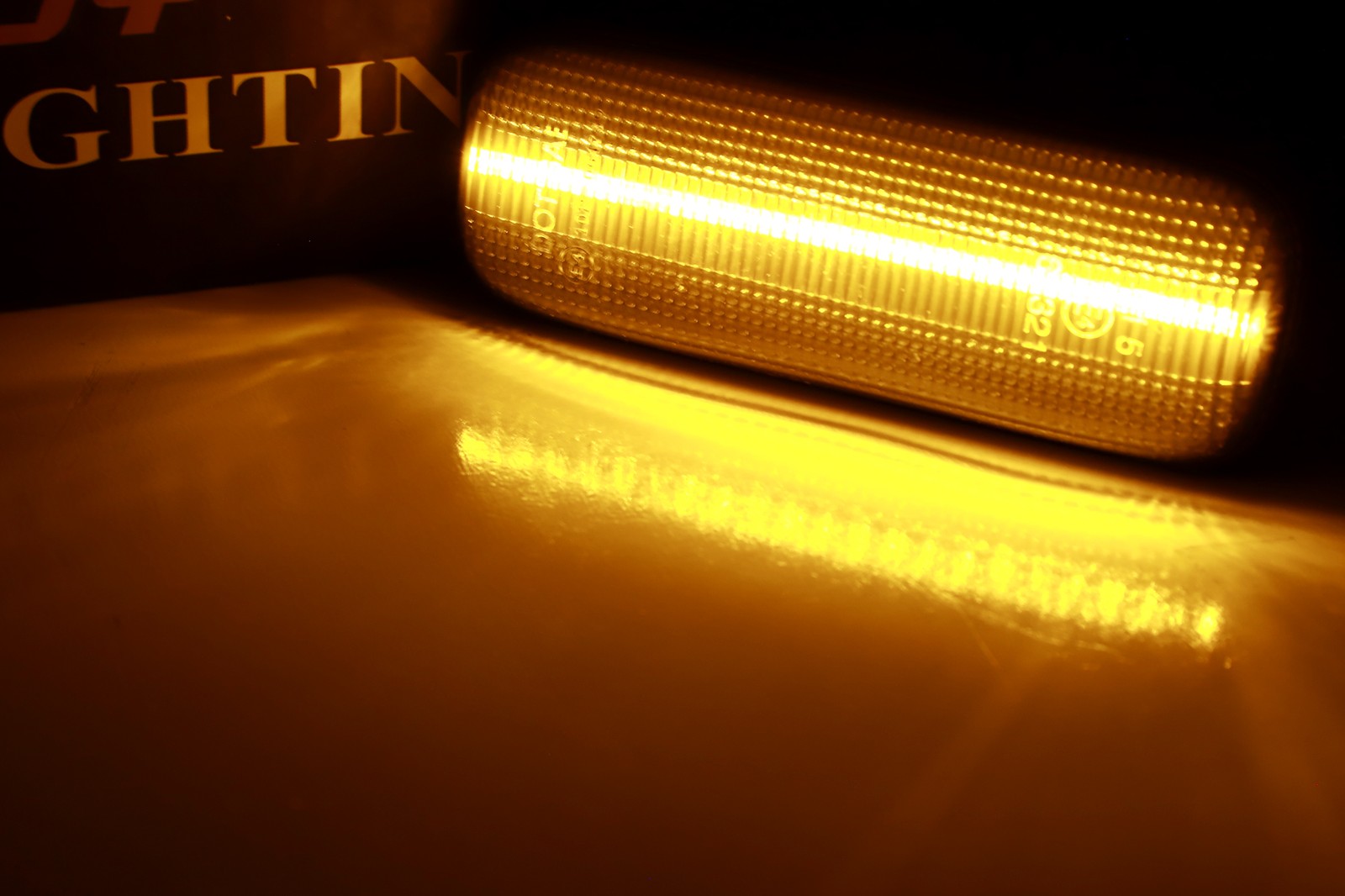Smoke Lens Amber Full LED Strip Fender Side Markers For 1998-03 Mercedes W163 ML