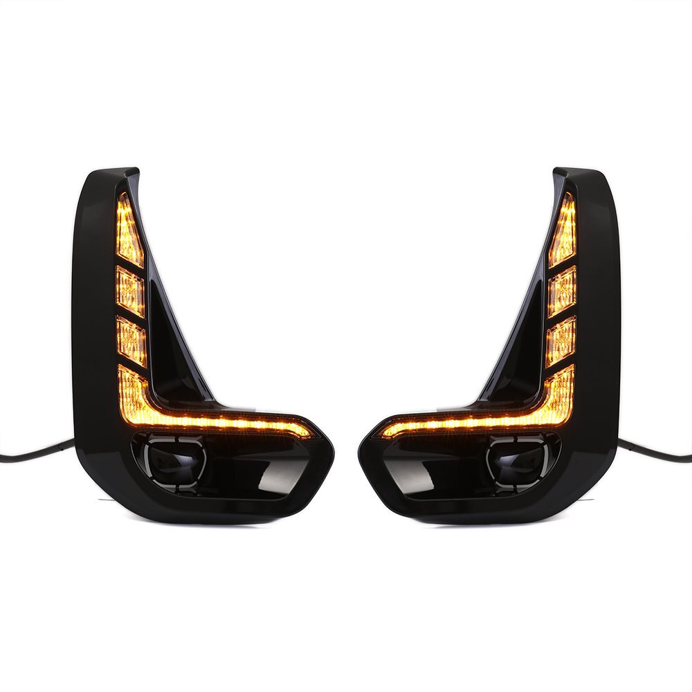 LED DRL for Toyota Hilux Revo 2020 2021 Daytime Running Light w/ Dynamic Turn