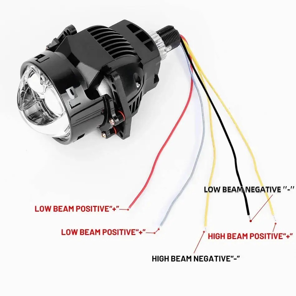 3“ Bi-LED Projector Lens Laser Hyperboloid Lens 140W For Hella H4 H7 Headlight