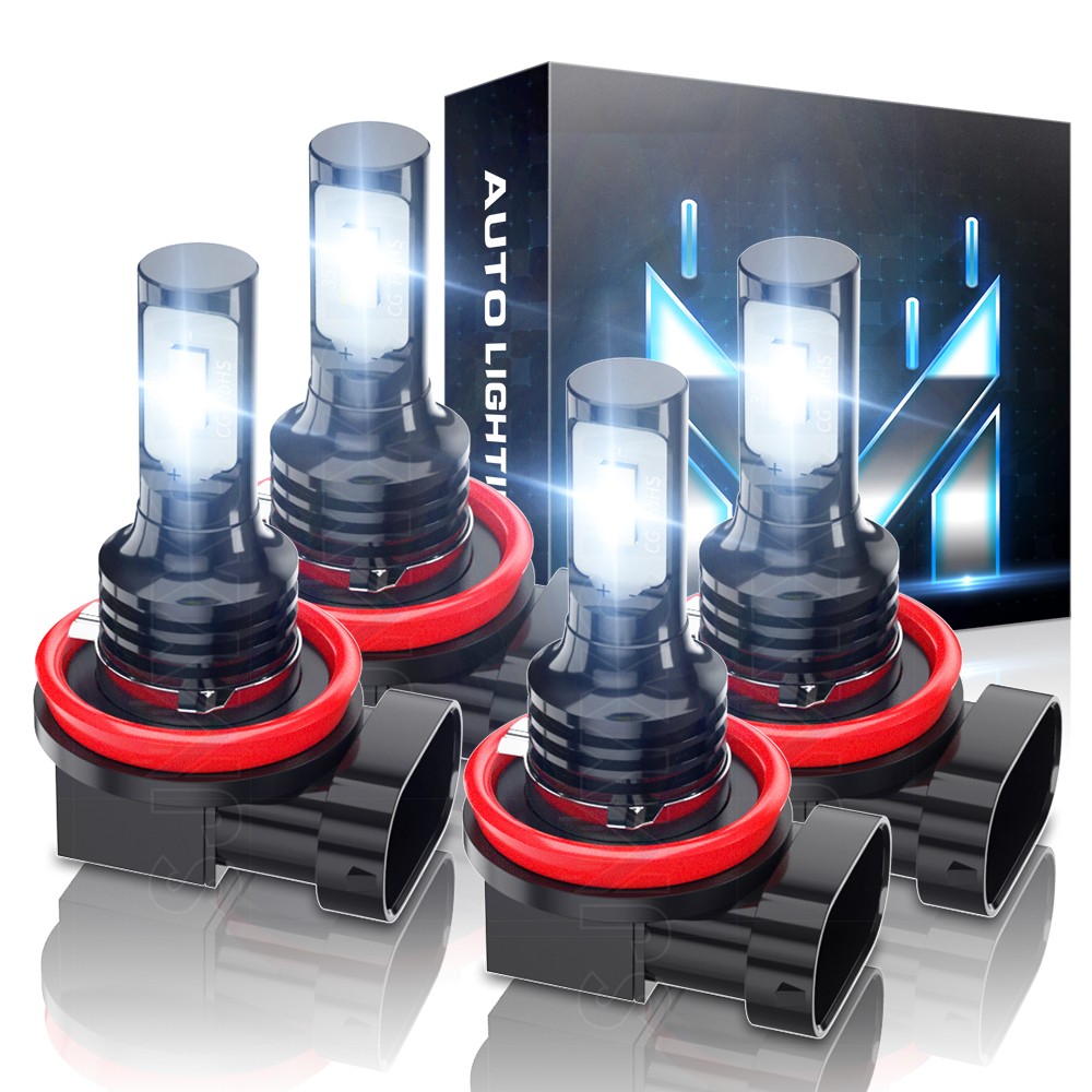 H11 H9 LED Headlight Super Bright Bulbs Kit 8000K White 330000LM High/Low Beam