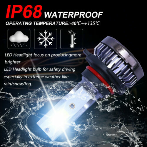 9005 9006 H11 Combo COB LED Headlight Fog Kits Bulb 6000K White High Low Beam