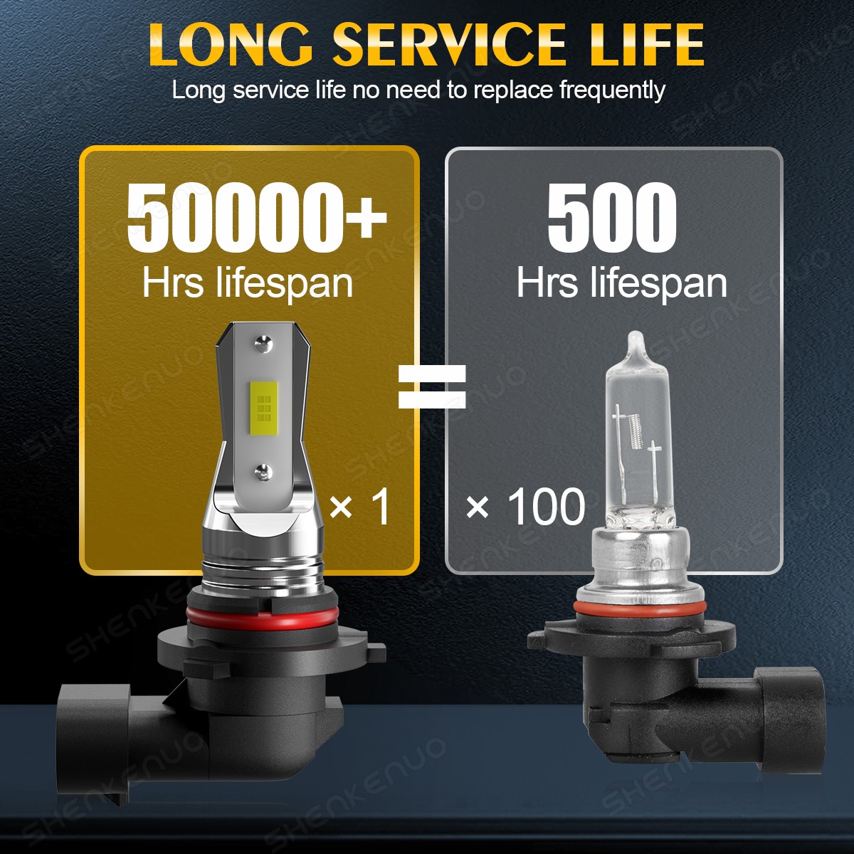 For Chevy Silverado 1500 2500HD 2007-2020 LED Headlight Kit Bulbs High Low Beam
