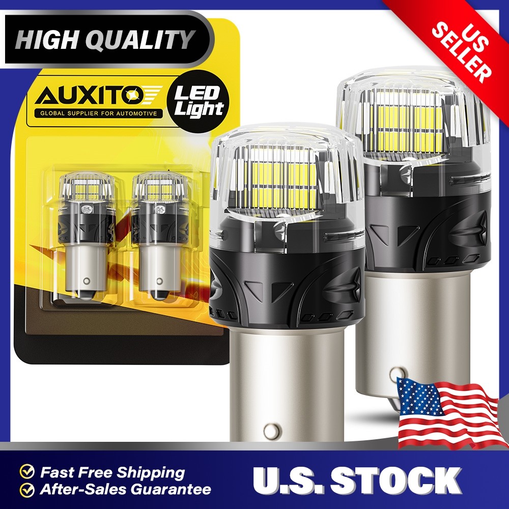 2PCS 1156 LED Bulb 6500K White 1:1 Size 7506 BA15S 1003 For Reverse Backup Light