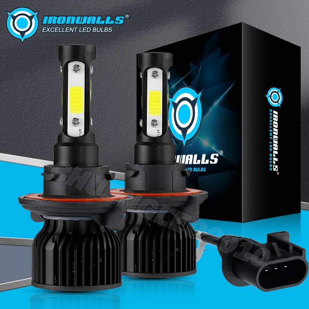 4-Sides H13 9145 LED Headlight Hi/Low Beam Fog Light For Dodge Caliber 2007-2009