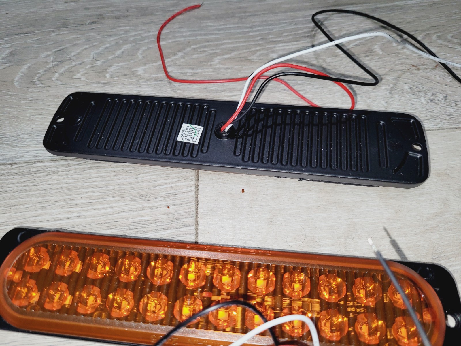 2 Aluminum Housing Amber LED Trailer Turn Signal 7.5 Inch, DOT Compliant