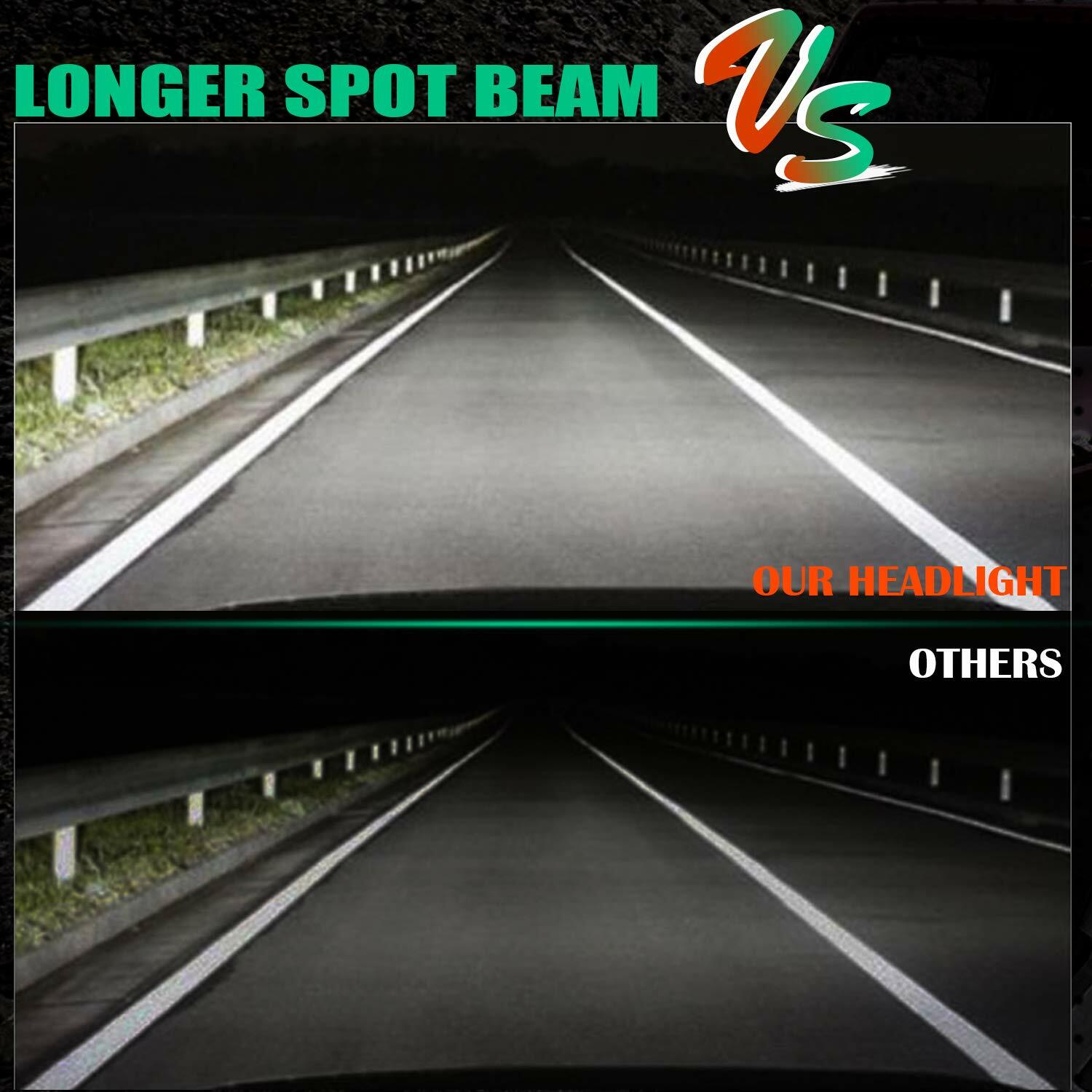2X 5″ 300W Flush Mount LED Lights Pods Backup Reverse Rear Bumper Off Road 4WD