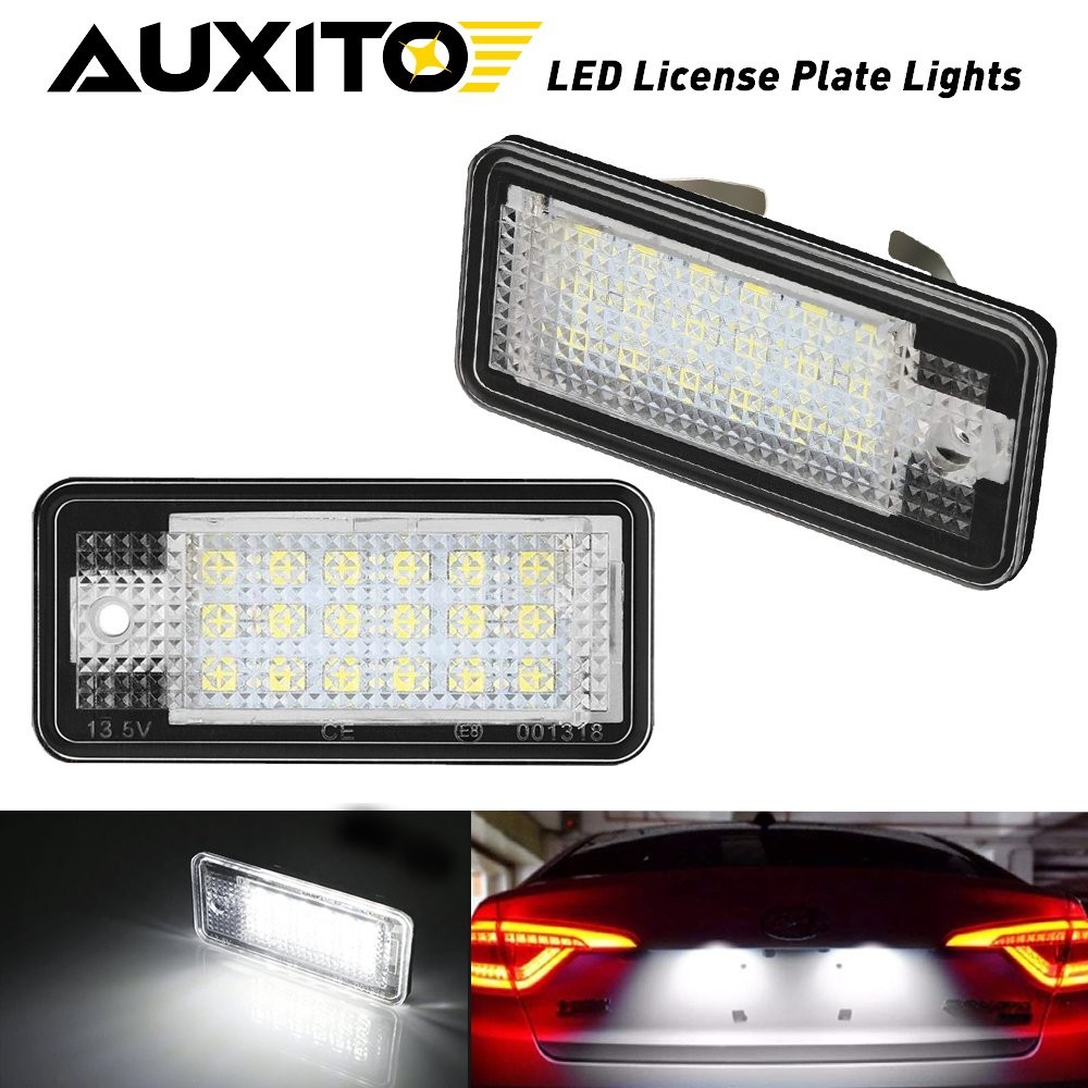 For Audi A3/S3 S6 A4/S4/B6 Q7 A8/S8D3 License LED Plate Light White X2 800LM US