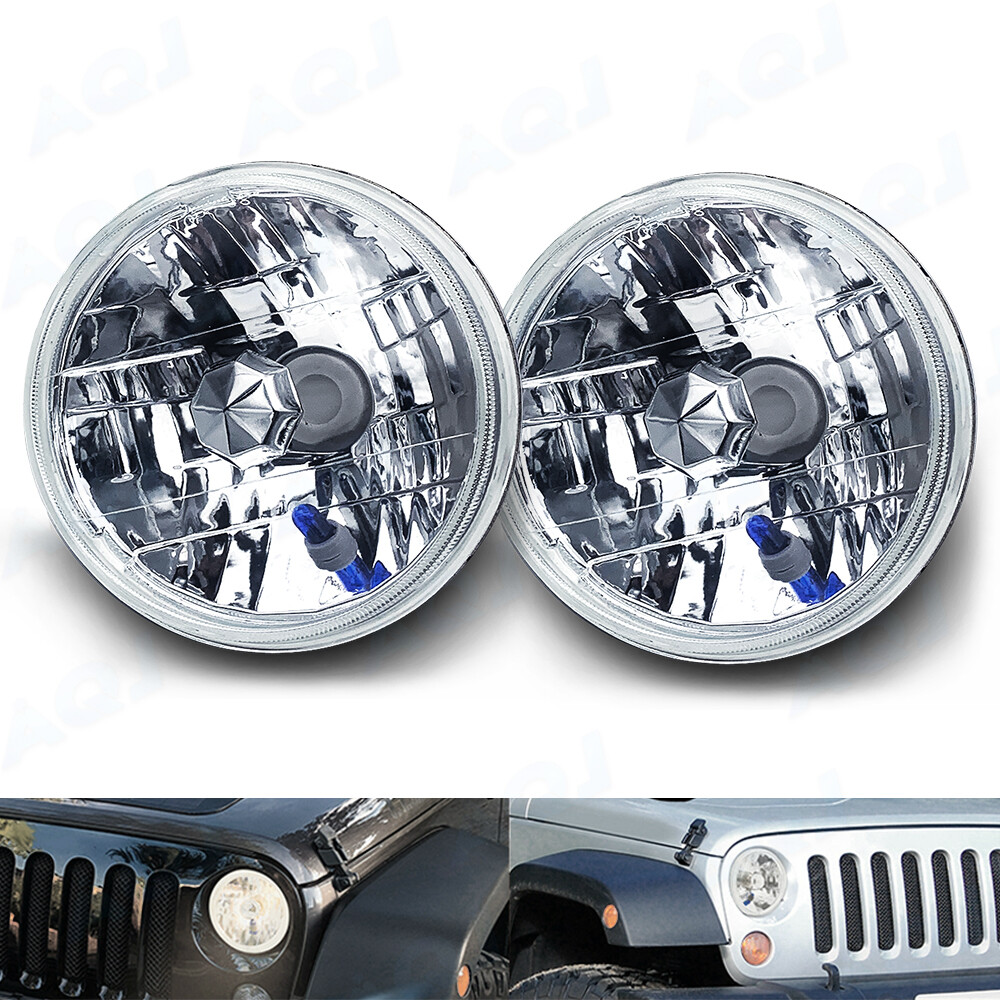 2Pair 5.75″ 5-3/4″ Round LED Hi-Lo Beam Headlights For Cadillac Calais 1965-1974