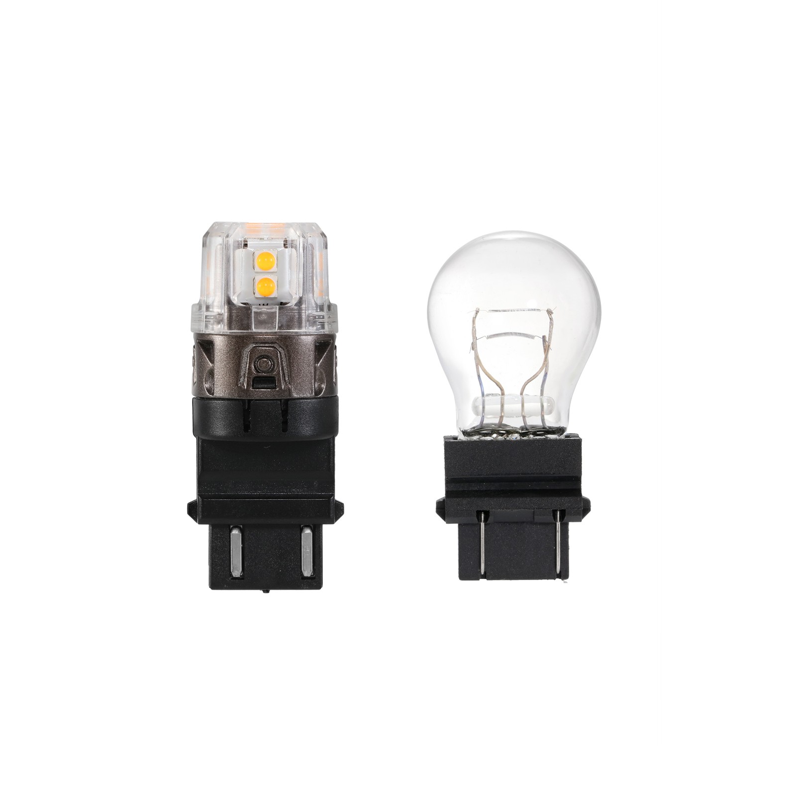 AUXBEAM 3000K Amber LED Front Turn Signal Bulb Light 3157 3457 3156 500% Bright