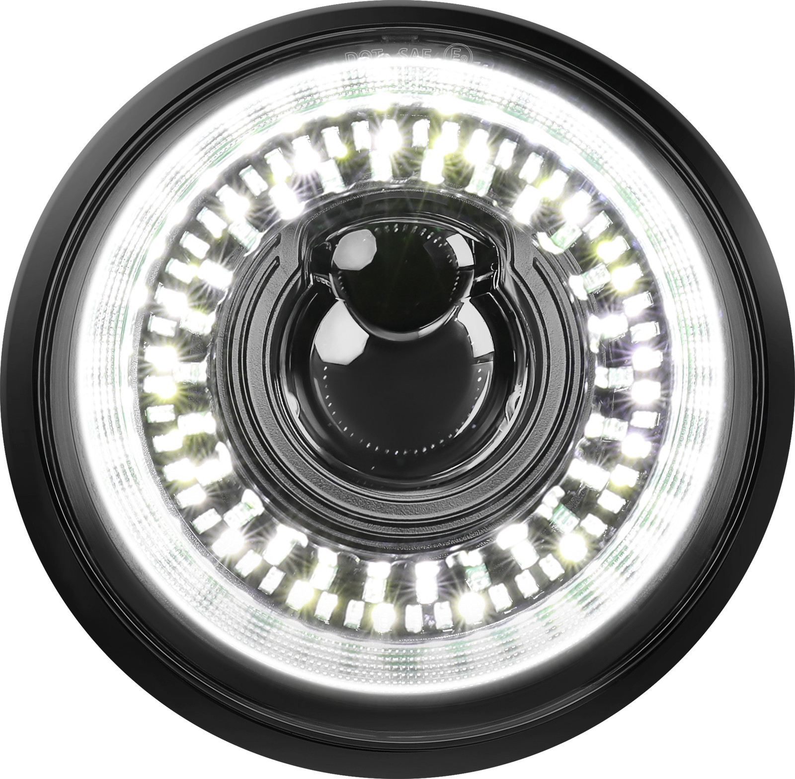 Fit 1958-1975 Chevy Bel Air 4PCS 5 3/4″ 5.75 inch LED Headlights Halo DRL H5001