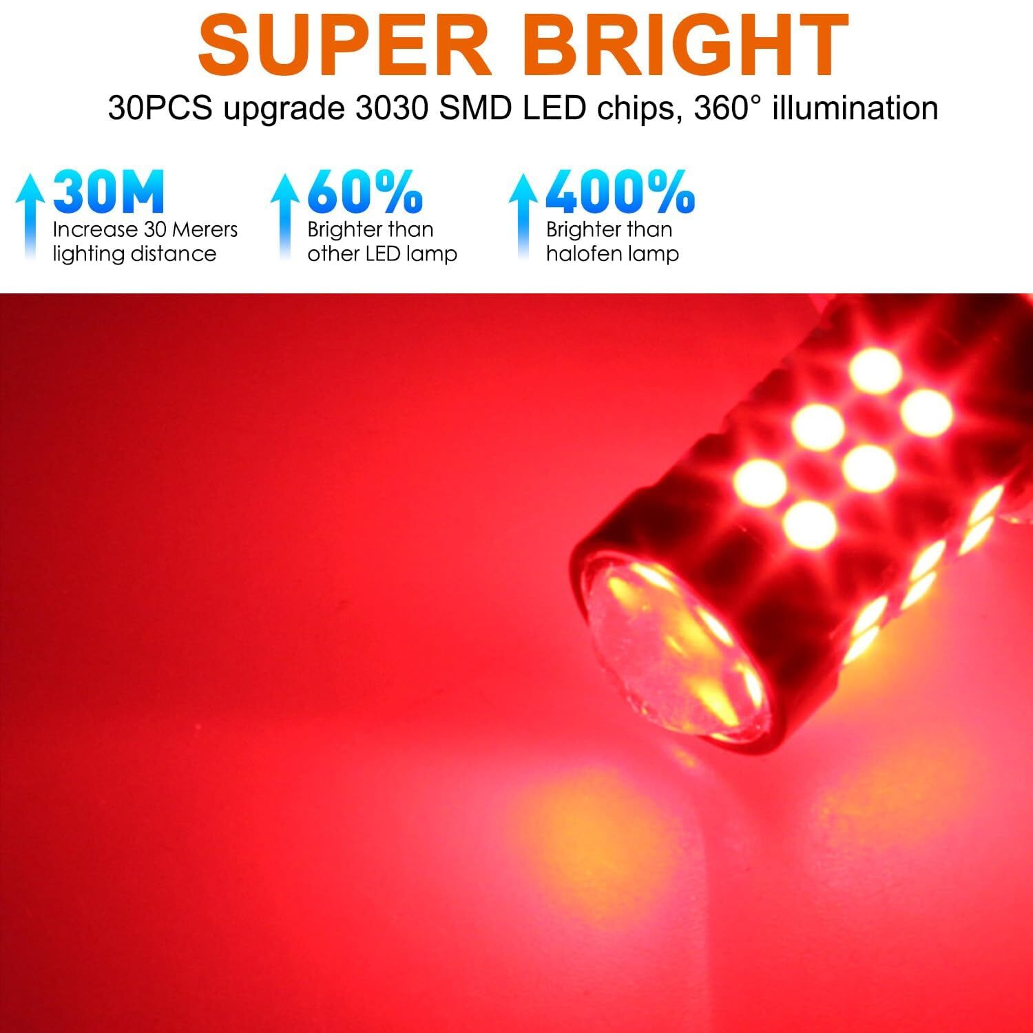 Newest 9-30V Super Bright Low Power Dual Brightness 7443 7440 7441 7444 T20