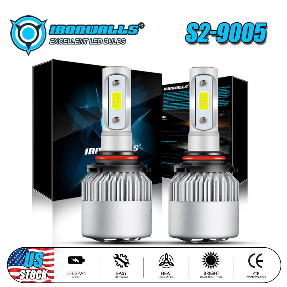 2/4-sides Combo 9005+H11 LED Headlight Super Bright Bulb Kit White High/Low Beam