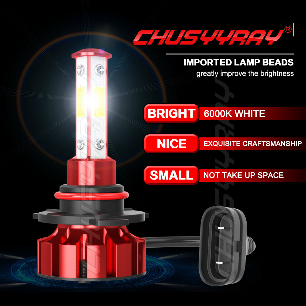 LED Headlight Kit 9005 White Bulbs High/Lo Beam for Chevy Malibu 2016 2017 2018