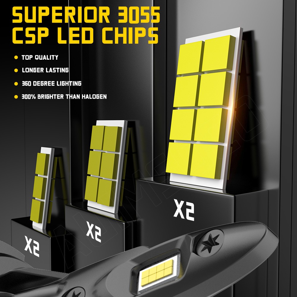 For BMW 550i 2008-2010 H7 H7 H11 LED Headlight High Low Beam Fog Light Bulbs Set