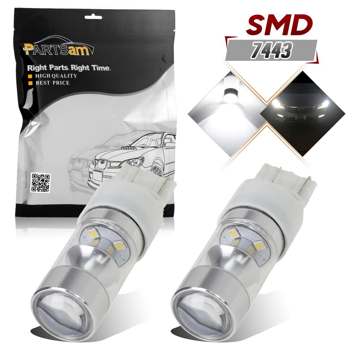 2Pcs 600LM High Bright 60W Projector 2323-SMD White LED Backup Reverse Light