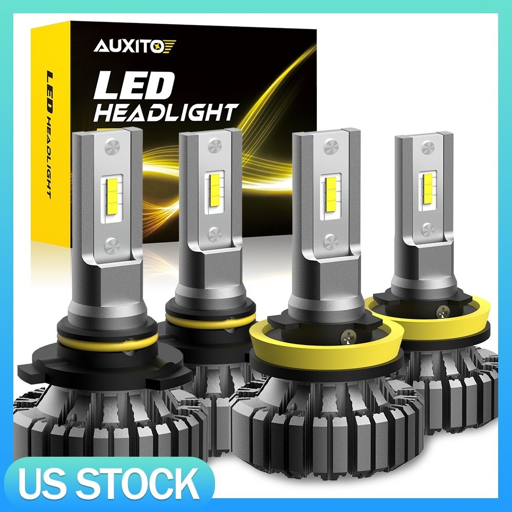 LED Headlights 9005 High Beam H11 Low Beam Bulbs Super Bright 6000K Xenon White