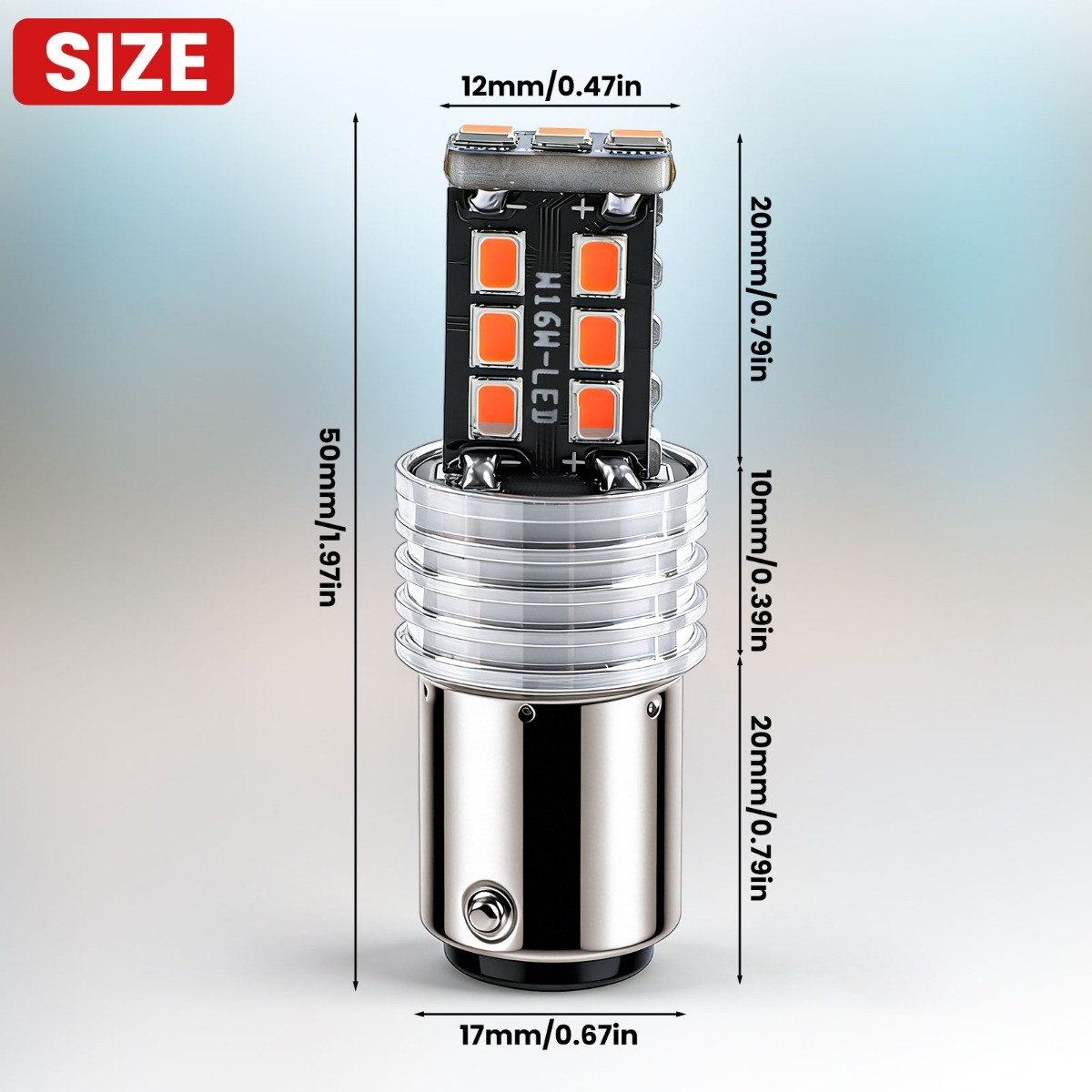 2x 1157 LED Dim Running/parking Light Safety Alert Brake Tail Light Stop Parking