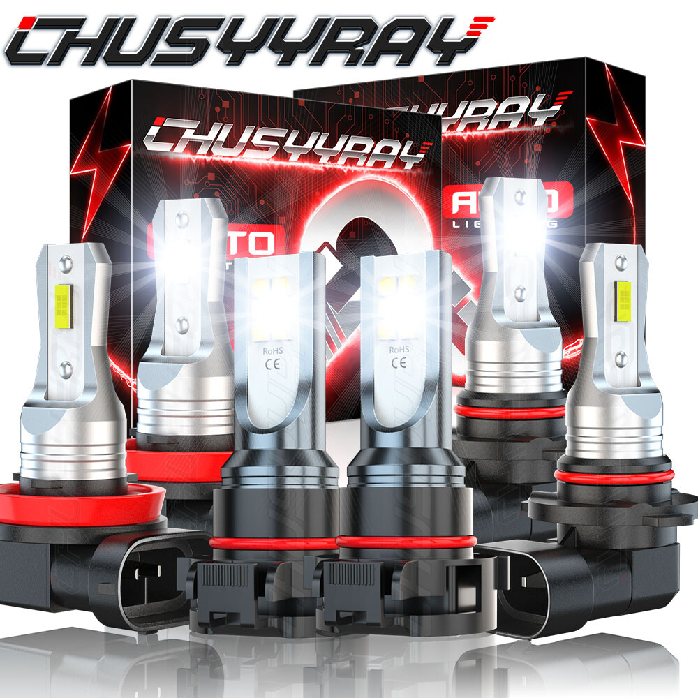 FIT Chevrolet Colorado 2015-2018 LED Headlight High Low Beam + Fog Light Bulbs