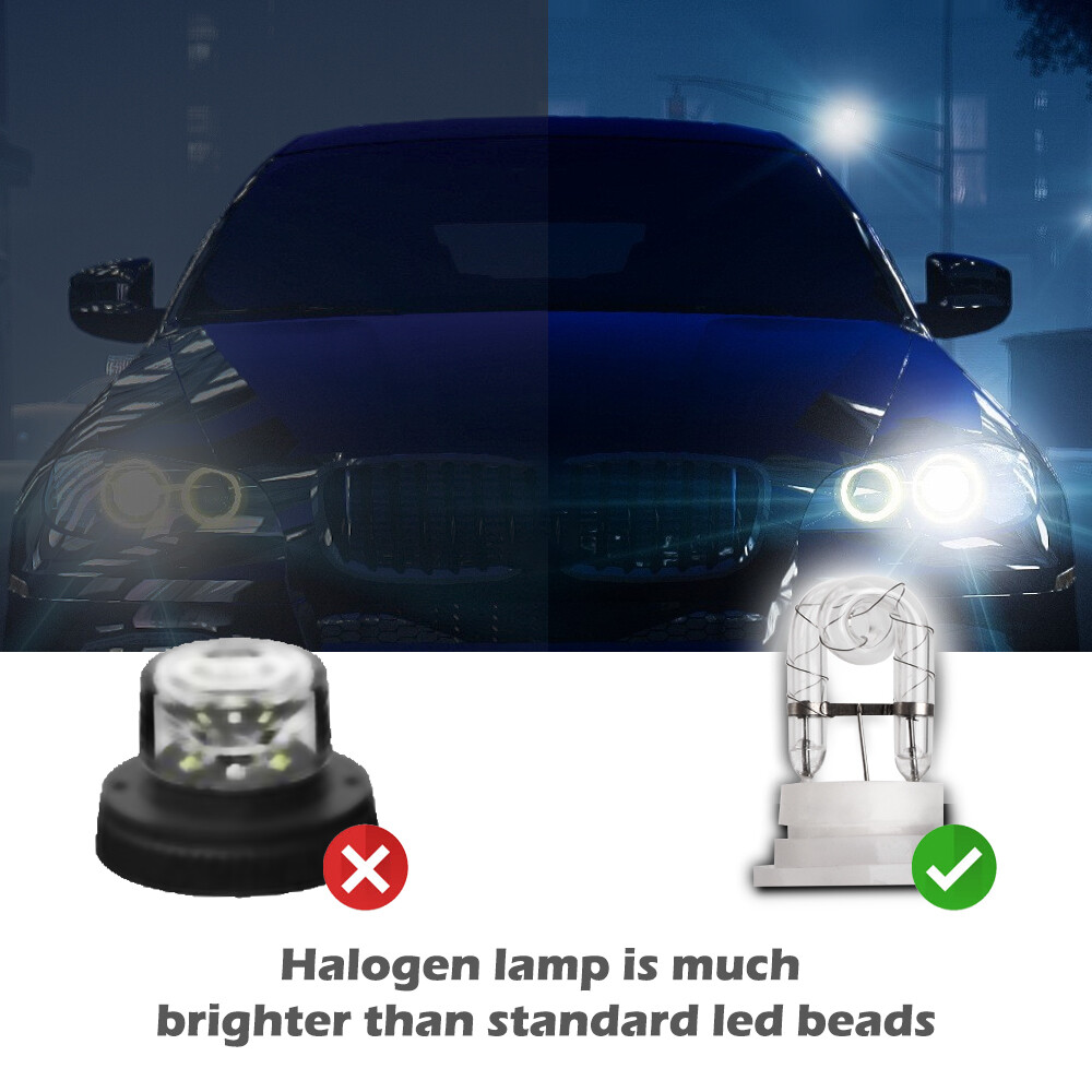 160W 8 HID Bulbs Hide-A-way Emergency Strobe Lights Warning System Headlight Kit
