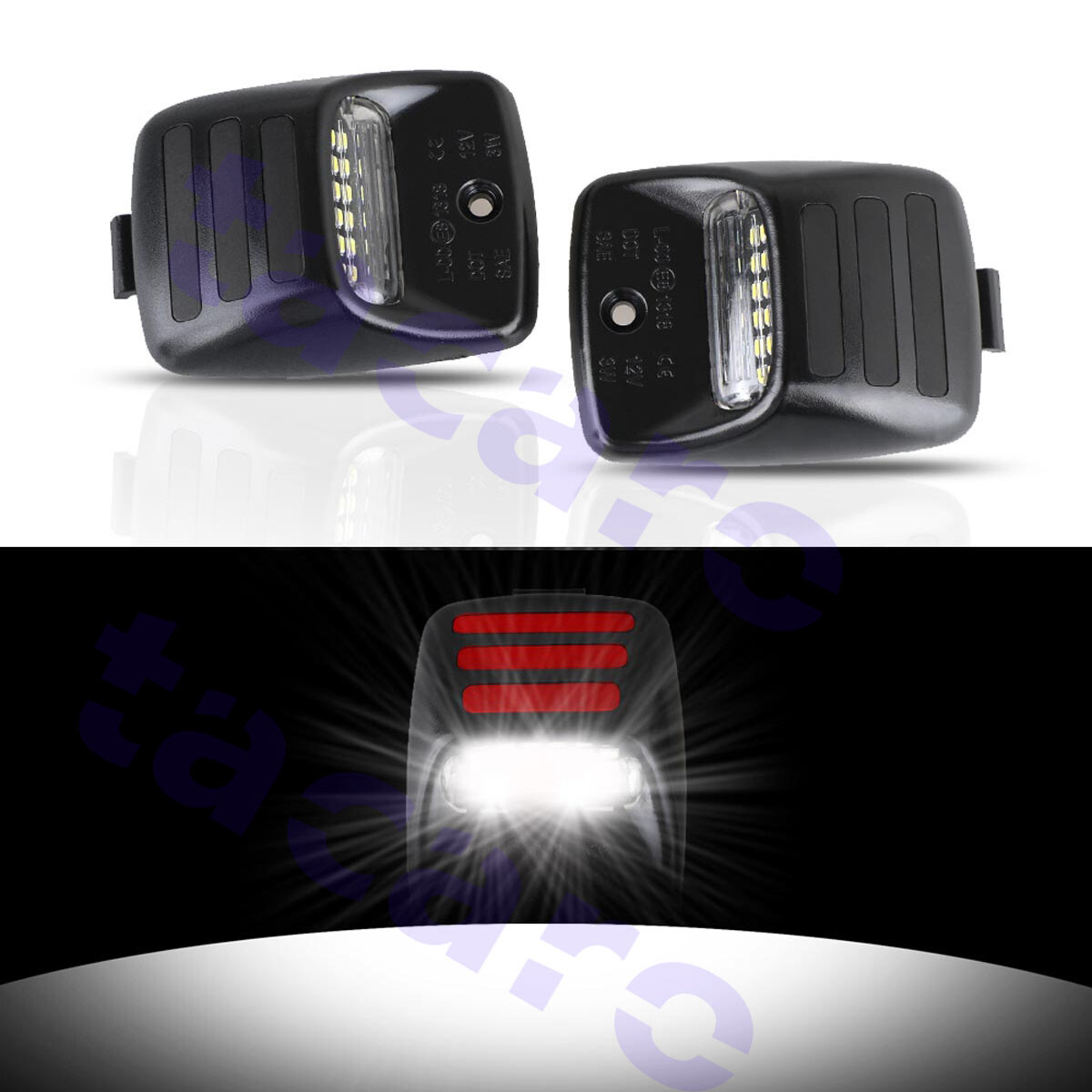 For 2005-2015 Toyota Tacoma White LED Tag License Plate Light Bulb Assembly Lamp