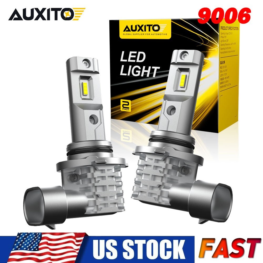 AUXITO 9006 LED Headlight Kit Hi Low Beam Bulbs Super Bright 6500K White 20000LM