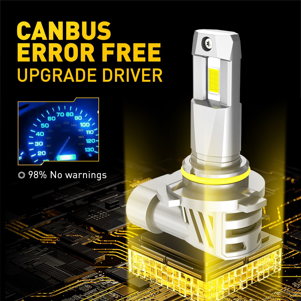 9005 H11 LED Headlight Combo High Low Beam Bulbs Kit Super White Bright Lamps