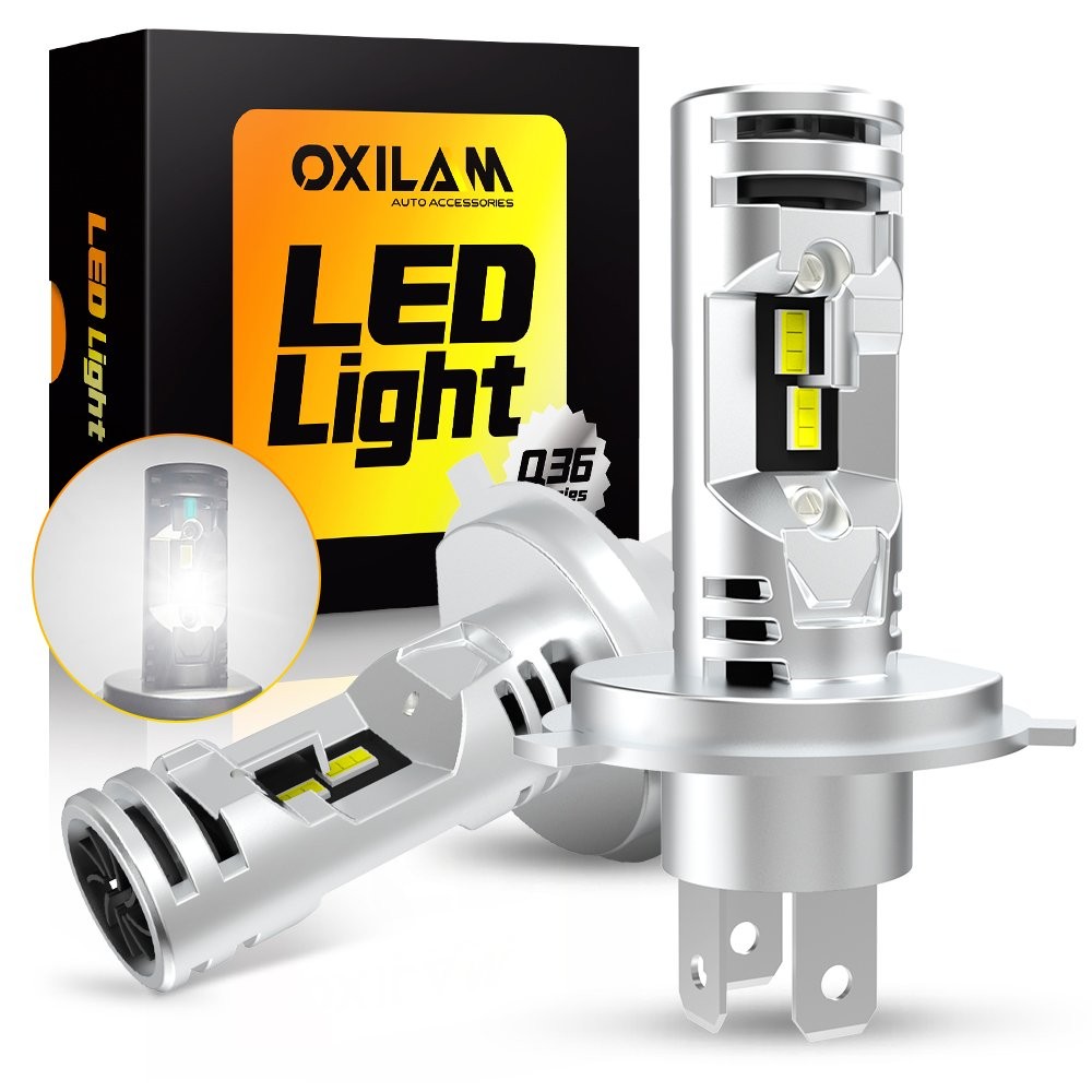 OXILAM H4 9003 LED Headlight Ultra Bright Bulbs Kit 16000LM High/Low Beam Light