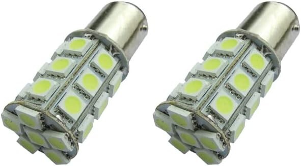 NEW Jtech BA15D 1142 1076 1176 27 SMD LED White High/Low Light Modes