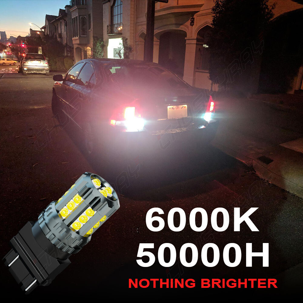 1400LM White 3157 LED Reverse Backup Light Bulbs for 2005-2010 Chrysler 300
