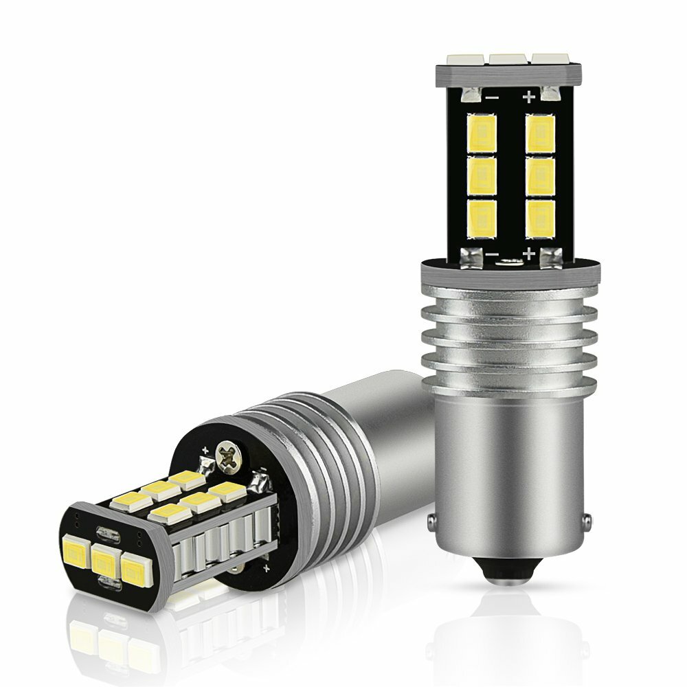 AUXITO 2x Error Free CANBUS 1156 White P21W LED Bulbs Backup Reverse Light Bulb