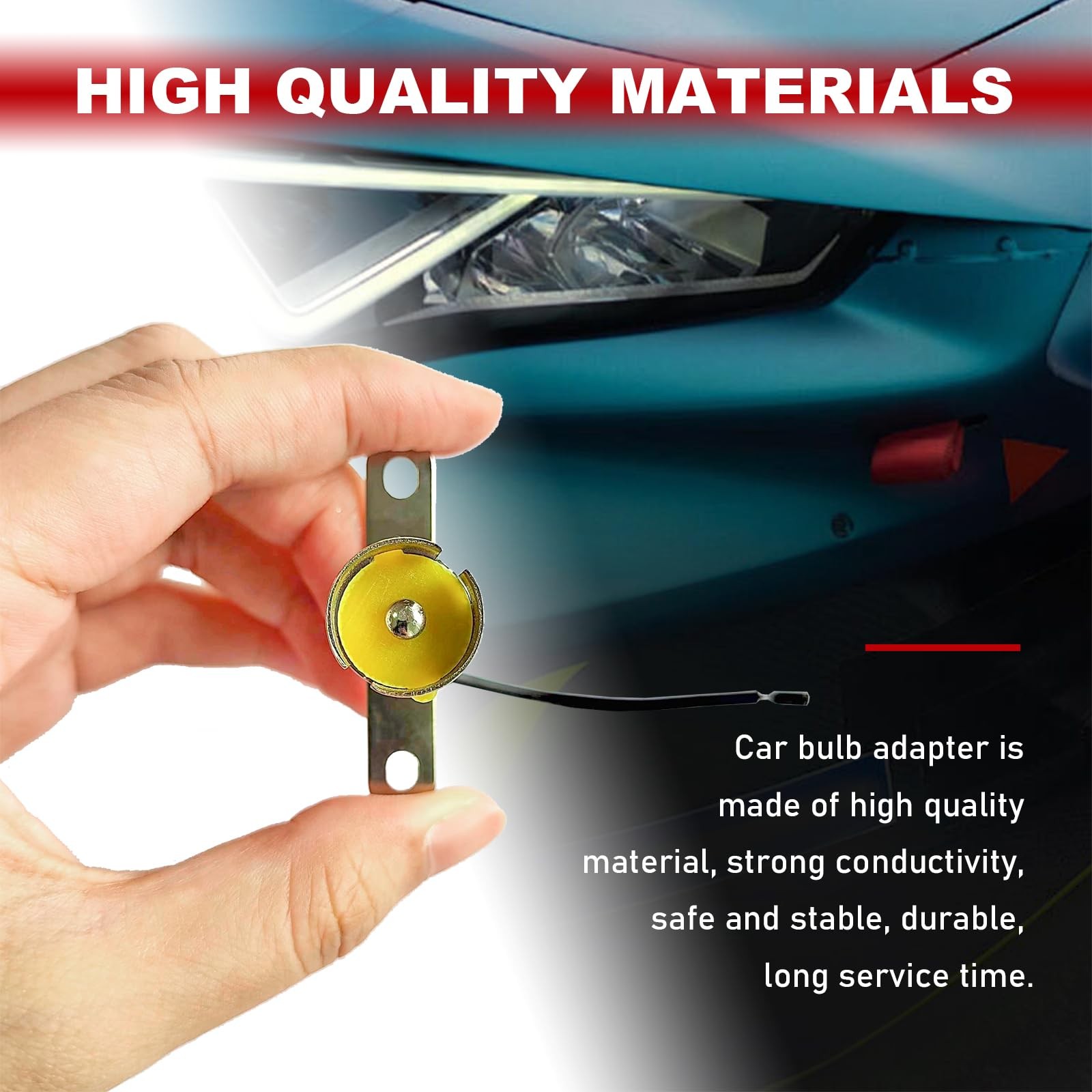 2PCS Car Light Bulb Socket, BA15S LED Socket Holder, 1156 Lamp Adapter Silver