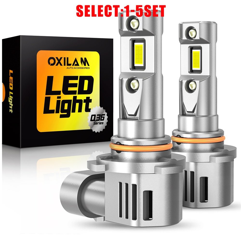OXILAM LED Headlight Bulbs Lamps High Beam Q36 9005 White 6500K 20000LM 2-10X
