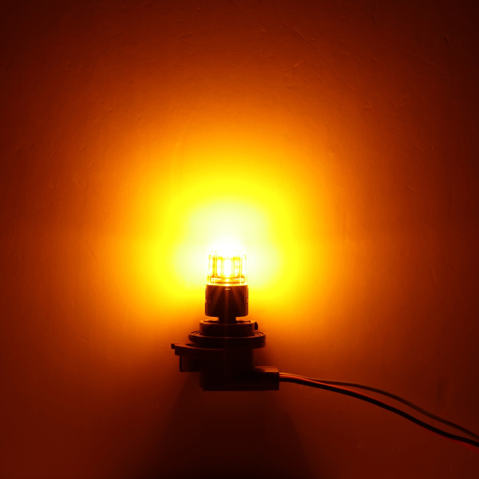AUXBEAM 3000K Amber LED Front Turn Signal Bulb Light 3157 3457 3156 500% Bright